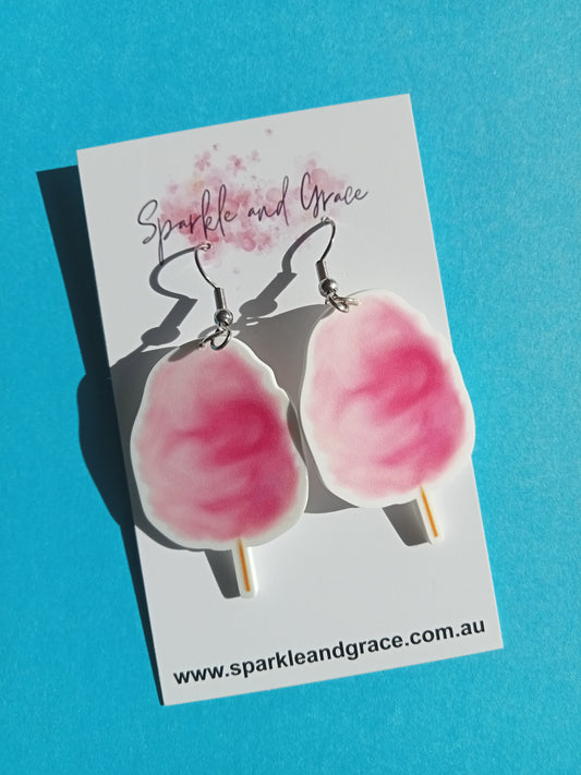 Fairy Floss Dangle Earrings