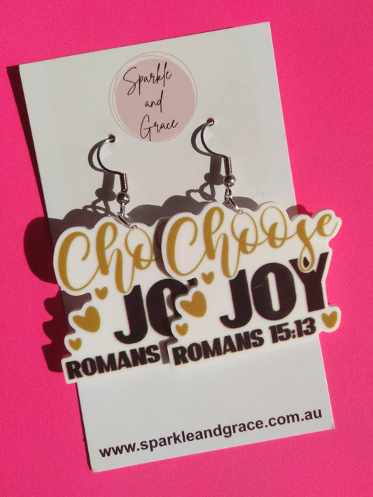 Choose Joy Dangle Earrings